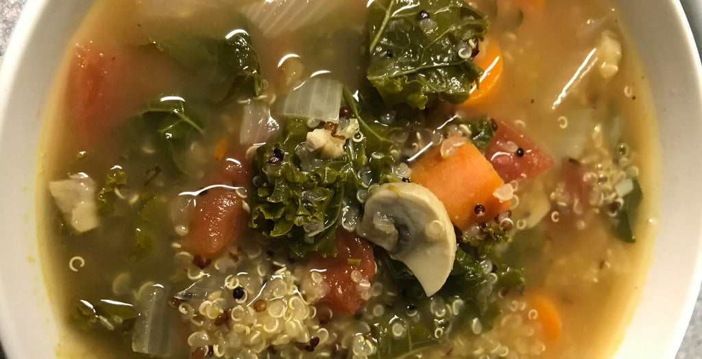 Hearty Kale & Quinoa Collagen Soup