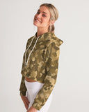 Military Women's Cropped Hoodie