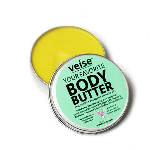 Veise Beauty Your Favorite Body Butter - Organic Skincare - Peppermint Eucalyptus