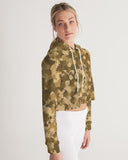 Military Women's Cropped Hoodie