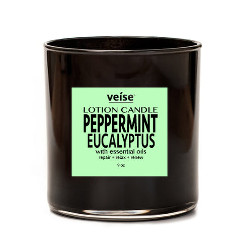 Peppermint Eucalyptus 2-in-1 Body Lotion Candle - FRË Cosmetics 
